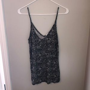Floral spaghetti strap tank top